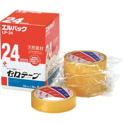 ニチバン セロテープ 大巻 エルパックLP-24 24mmX35m(6巻入)バイオマスマーク認定製品 LP24 梱包用品 テープ用品 事務用テープ(代引不可)【ポイント10倍】