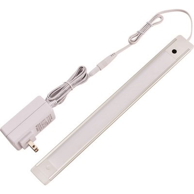 特長●非接触スイッチに手をサッとかざすだけで電源をON/OFF、手をかざし続けると最大(100％)〜最小(約10％)の間で無段階調光できます。●別売の連結子機(31cm)を3台まで連結可能。●付属マグネットホルダーで角度調整可能です。●導光板使用で、スリムなのにムラなくしっかり明るいです。●薄型スリムなので簡単に取り付けできます。用途●キッチンの明かり等に。仕様●明るさ(lm)：500(最大)●光源色：電球色相当●幅(mm)：32●長さ(mm)：304●高さ(mm)：7●電源(V)：AC100V(50/60Hz)●消費電力(W)：7.5●コード長さ(m)：約1.8m●標準消費電力料金：0.2円/h●電圧(V)：AC100(50/60Hz)●定格消費電力：最大連結時(31cm連結子機×3台連結)：27.5W●専用ACアダプター：入力 AC100-240V 50/60Hz 1.0A　出力 DC24V 1.2A●Ra：80●使用温度範囲：10〜40℃●本体コード長：約0.5m●外形寸法(約)：幅32×長さ304×厚さ7(mm)(最大値)仕様2●電圧：AC100V(50/60Hz)セット内容／付属品●ACアダプター×1個●マグネットホルダー ×2個●木ねじ：大(φ2.8×19mm)×2本、小(φ2.8×9.5mm) ×2本●スリーブ(φ6×28mm)×2本●両面テープ(7.5cm)×2枚●コードステッカー×3個●エンドキャップ×1個注意●※61cmの連結子機は使用できません。原産国（名称）：中国【代引きについて】こちらの商品は、代引きでの出荷は受け付けておりません。【送料について】北海道、沖縄、離島は送料を頂きます。
