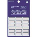 特長●ノートやファイルの見出しに便利なインデックスです。仕様●色：青●種別：大●入数：180片●シート入数：20枚●ラベル寸法：縦27×横34mm仕様2●種別：大材質／仕上●上質紙原産国（名称）：日本【代引きについて】こちらの商品は、代引きでの出荷は受け付けておりません。【送料について】北海道、沖縄、離島は送料を頂きます。