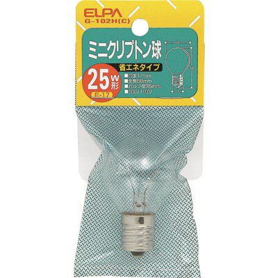 ELPA クリプトン球25W G102HC 工事・照明用品 作業灯・照明用品 電球(代引不可)【ポイント10倍】(4.0)