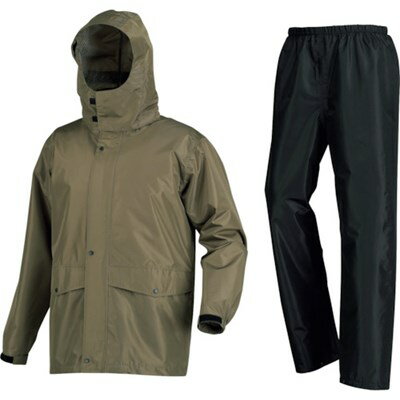 カジメイク 7541 ローリングレインスーツ オリーブ L 754158L 保護具 作業服 雨具(代引不可)【ポイント10倍】【送料無料】