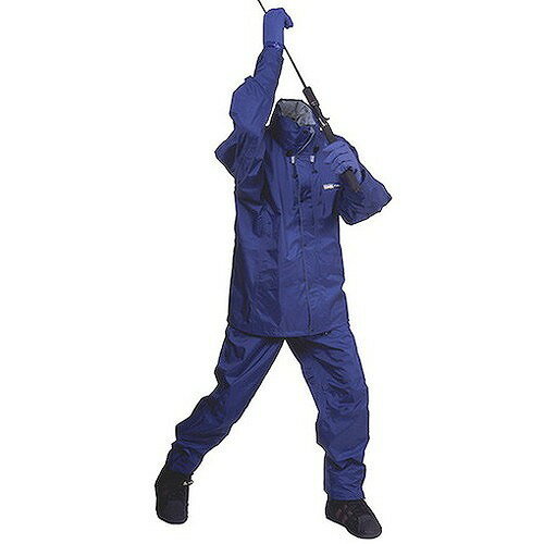 カジメイク スリーレイヤースーツ ネイビー LL 770055LL 保護具 作業服 雨具(代引不可)【ポイント10倍】【送料無料】