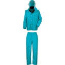 カジメイク ディフェンドレインスーツ ターコイズ L 329353L 保護具 作業服 雨具(代引不可)【ポイント10倍】