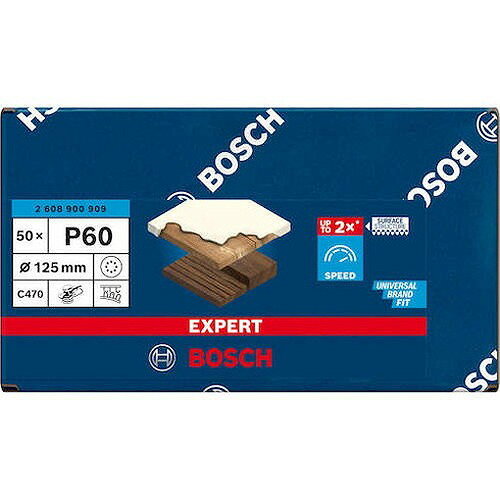 ボッシュ ランダムアクションサンダーペーパー C470 125mm #60 50枚入り 2608900909 電動・油圧・空圧工具 研削研磨用品 サンダー用ペーパー(代引不可)【ポイント10倍】【送料無料】