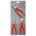 KNIPEX 絶縁工具3点セット(ワイヤーストリッパー・ニッパー・ペンチ) 003130BKV03 手作業工具 工具セット 電設・配管工具セット(代引不可)【ポ...