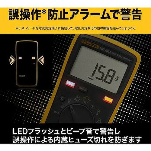 FLUKE デジタルマルチメーター FLUKE15BMAX02 測定・計測用品 工業用計測機器 マルチメーター(代引不可)【ポイント10倍】【送料無料】