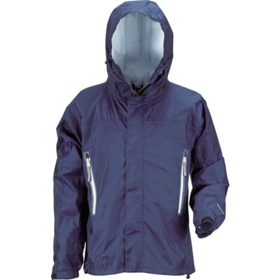 カジメイク KJレインパーカー ネイビー L 771055L 保護具 作業服 雨具(代引不可)【ポイント10倍】【送料無料】