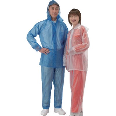 カジメイク レインスーツ クリア 3L 1500903L 保護具 作業服 雨具(代引不可)【ポイント10倍】