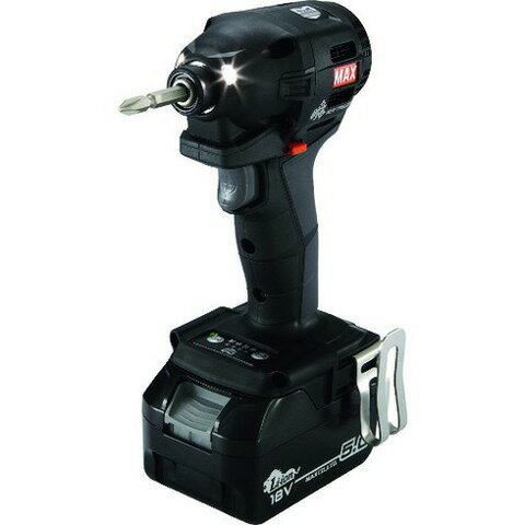 MAX 充電式ブラシレスインパクトドライバ本体ノミ黒 PJID153K(代引不可)【送料無料】