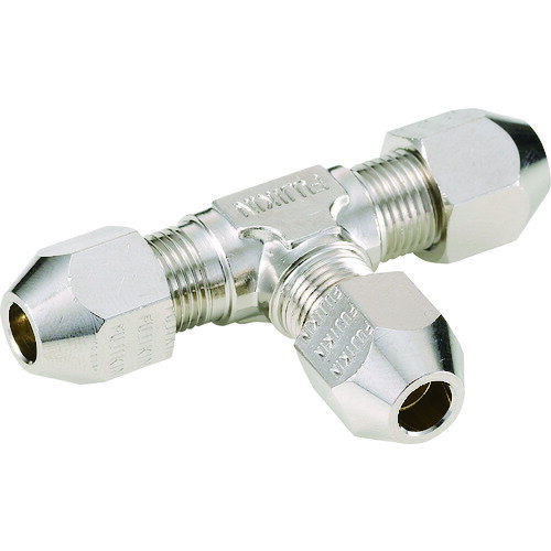 Fujikin 黄銅製リングジョイント ティーユニオン RT8R 工事 照明用品 管工機材 小径配管継手(代引不可)
