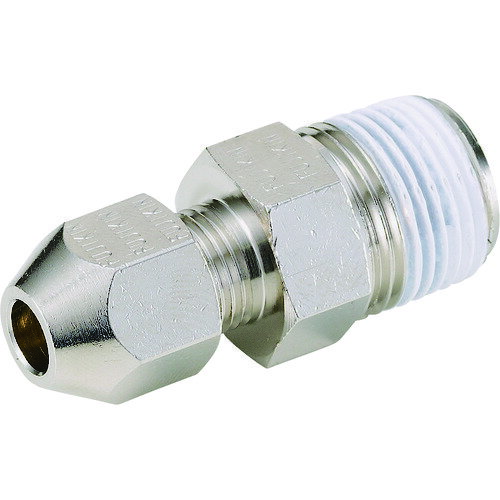 Fujikin 黄銅製リングジョイント ハーフユニオンRH-6MM×R3/8 RH6CR 工事 照明用品 管工機材 小径配管継手(代引不可)