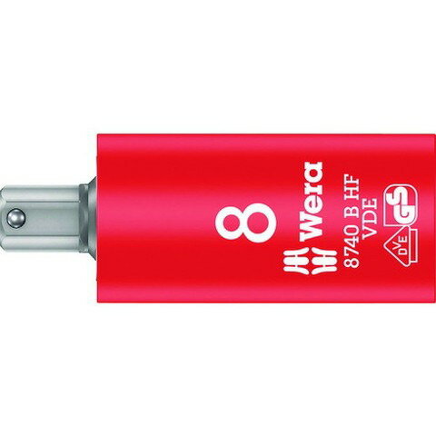 Wera 8740 B VDE 絶縁ホールディングファンションビットソケット SW 8.0 4903(代引不可)【送料無料】