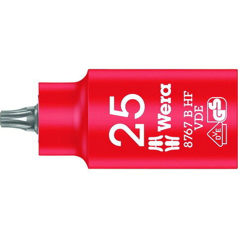 Wera 8767 B VDE 絶縁ホールディングファンションビットソケット TX 25 4921(代引不可)【送料無料】