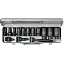 KTC 12.7sq.インパクトレンチ用ソケットレンチセット(セミディープ薄肉) TBP4M11TPA 手作業工具 ソケットレンチ インパクト用ソケットビット(...