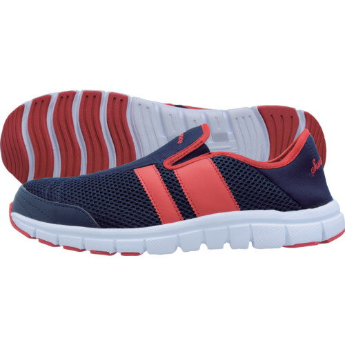 サンダンス SL-250 軽量安全スリップオン ネイビー&レッド 27.5 SL250NVRD27.5 保護具 安全靴 作業靴 作業靴(代引不可)【送料無料】