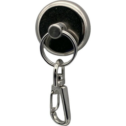 ラクテム 強力マグネットリング Φ32 ゴム スプリングスナップ付 RMSH32 工作機工具 マグネット用品 マ..