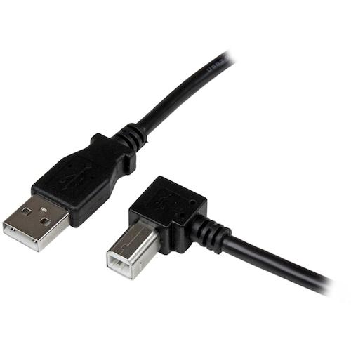 StarTech USBケーブル/A-B/1m/USB 2.0/480Mbps/右L型/オス オス/BK USBAB1MR オフィス 住設用品 OA用品 ケーブル(代引不可)