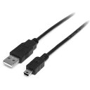 StarTech USB 2.0ケーブル/2m/Type‐A - Mini-B/480Mbps/オス-オス/ブラック/タイプA - ミニB USB2HABM2M オフィス 住設用品 OA用品 ケーブル(代引不可)(2)