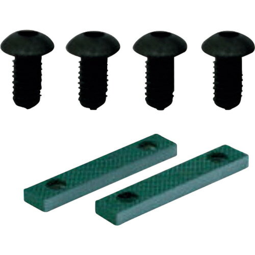 TRUSCO 回転台付アンビルバイスTVRQ-150A用 口金 固定ねじセット TVRQ150AKB 手作業工具 クランプ バイス バイス用パーツ(代引不可)