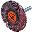 TRUSCO セラミックフラップホイール 軸径6mm #60 外径50×幅5×軸長40 (5個入) TCF5005CE60 電動 油圧 空圧工具 研削研磨用品 フラップ軸付ホイール(代引不可)【送料無料】