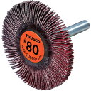 TRUSCO セラミックフラップホイール 軸径6mm #80 外径50×幅5×軸長40 (5個入) TCF5005CE80 電動 油圧 空圧工具 研削研磨用品 フラップ軸付ホイール(代引不可)【送料無料】