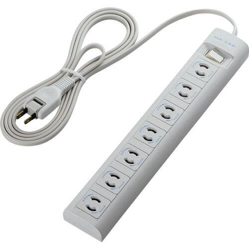 ELECOM OAタップ 2P 7個口 マグネット �