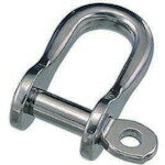 水本 ステンレス 半丸シャックル 長さ25mm 内幅14mm RS6 金物 建築資材 建築金物 荷役金具(代引不可)