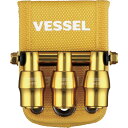 VESSEL 限定クイックキャッチャー3連ホルダー黄 QB10B3YY 手作業工具 ドライバー 六角棒レンチ 特殊ドライバー(代引不可)