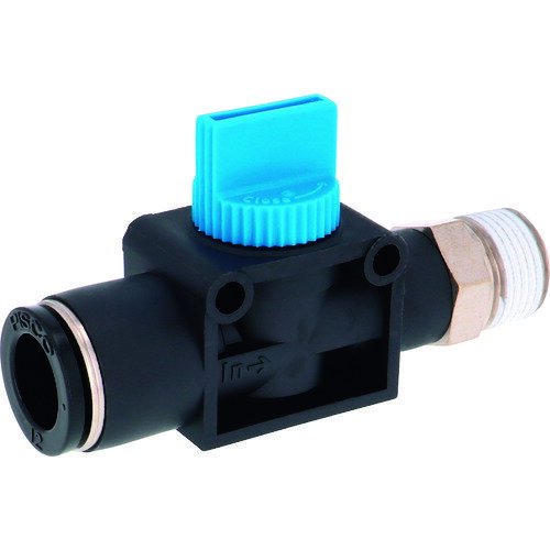 PISCO ハンドバルブ ストレートA3方弁チューブ12出力R3/8 HV1203 空圧用品 空圧 油圧機器 エアバルブ(..