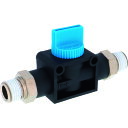 PISCO ハンドバルブ ニップル3方弁チューブR1/4出力R1/4 HV0202 空圧用品 空圧 油圧機器 エアバルブ(代引不可)