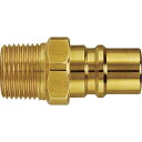 日東 金型カプラ 大流量タイプ(めねじ取付用) 相手側取付サイズRc3/8(28714) K303PMBRASS 空圧用品 流体継手 チューブ 金属カップリング...