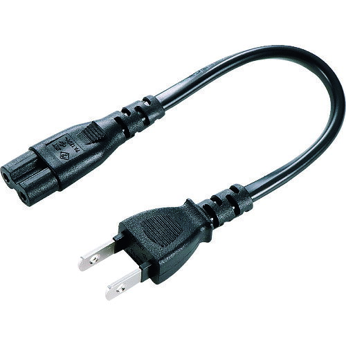 特長●トラッキング火災予防絶縁キャップが付いた安全型電源コードです。●各社ノートパソコン、デジカメ、ハードディスクなどのACアダプタ用電源ケーブルとしてご使用になれます。●対応機器：ACインデット（メガネ型コネクタ）を持つ機器のACアダプタ用です。仕様●全長(m)：0.2仕様2●定格容量:125V・7A●コード長:約0.2m（VCTFK二重被覆コード）●プラグ:2P原産国：中国【代引きについて】こちらの商品は、代引きでの出荷は受け付けておりません。【送料について】北海道、沖縄、離島は送料を頂きます。