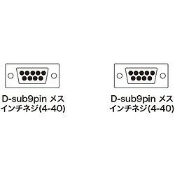 SANWA エコRS-232Cケーブル KRECCR2 オフィス 住設用品 OA用品 ケーブル(代引不可)