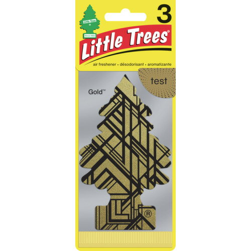 リトルツリーズ LT エアーフレッシュナー 3P - Gold(ゴールド) LT304 手作業工具 車輌整備用品 洗車用品(代引不可)