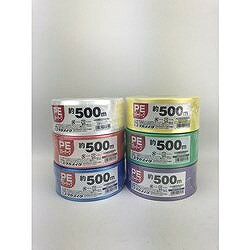 ユタカメイク PEカラー平テープ 約50mm×500m 赤 M5383 梱包用品 梱包結束用品 ひも...