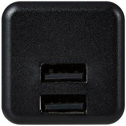 ELECOM AC充電器 2.4A出力 USB-Aメス2ポート キューブ型 ブラック MPAACU11BK オフィス 住設用品 OA用品 周辺機器(代引不可)