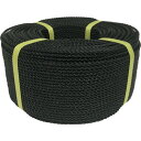 ユタカメイク ロープ PEロープ巻物 4φ×200m ブラック PE84 梱包用品 シート ロープ ロープ(代引不可)