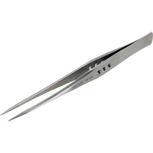 特長●精密性と剛性をバランスよく兼ね備えた強力型のピンセットです。用途●奥まった所の作業に。仕様●全長(mm)：150●幅(mm)：11●先端幅(mm)：0.5●先端：先細●板厚(mm)：2.5材質／仕上●ステンレス（SUS420J2）原産...