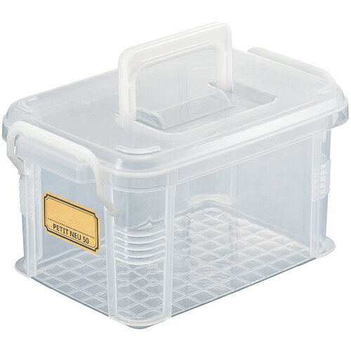 不動技研 プチノイ 50 ハンドル付 C F2574H 13886 物流 保管用品 収納用品 フタ式収納ケース(代引不可)