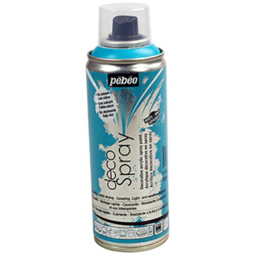 Pebeo デコスプレー200ml マット色 ターコイズ 93819 工事 照明用品 塗装 内装用品 塗料(代引不可)
