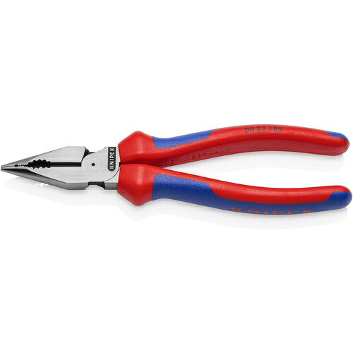 KNIPEX ニードルノーズペンチ コンフォートハンドル 185mm 822185 手作業工具 プライヤー ニッパ ピンセット ペンチ(代引不可)【送料無料】