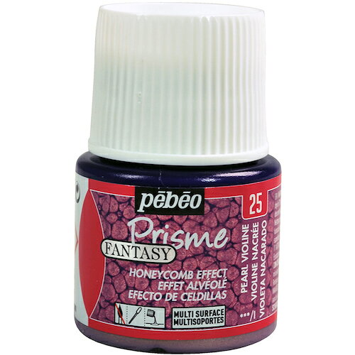 Pebeo ファンタジープリズム45ml NO.25パールバイオレット 166025 工事 照明用品 塗装 内装用品 塗料(代引不可)