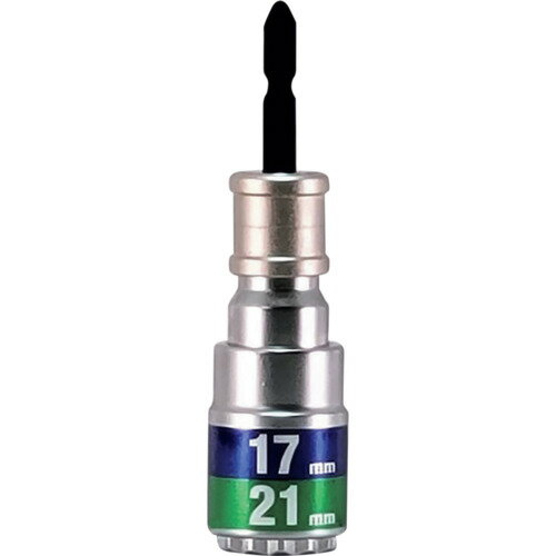 MUSTTOOL 軸交換式落下防止ダブルソケット12角 差込6.35x対辺17/21mm×全長110mm RBS1721O-12K 19962 手作業工具 ソケットレンチ インパクト用ソケットビット(代引不可)