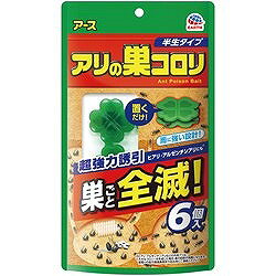 アース アリの巣コロリ 半生タイプ 6個入 197313 環境改善用品 害虫 害獣駆除用品 ...