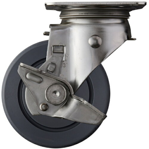 特長●耐食性・耐水性に優れたオールステンレスキャスターです。●食品工場・店舗及び事業所等の錆や腐食をきらう環境で使用される台車や機器に最適です。仕様●許容荷重(daN)：120●車輪径D(mm)：100●車輪幅(mm)：33●取付高H(mm...