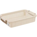 不動技研 重ね収納バスケット(MS) IV F26507 265407 物流 保管用品 収納用品 カラーボックス(代引不可)(3)