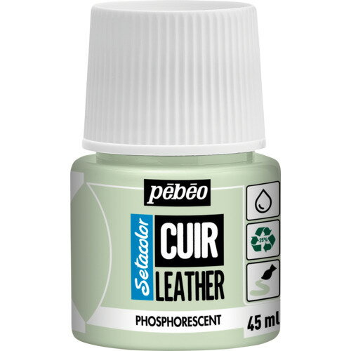 Pebeo セタカラーレザー(革用)蓄光色 45mlNO.49 燐光(夜光) 295649 工事 照明用品 塗装 内装用品 塗料(..