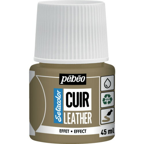 Pebeo セタカラーレザー(革用)メタル色 45mlNO.33 メタルゴールド 295633 工事 照明用品 塗装 内装用品..