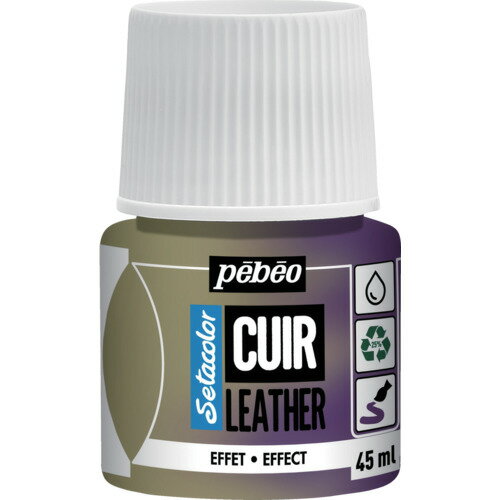 Pebeo セタカラーレザー(革用)デュオクローム(偏光)色 45mlNO.44 イエロー/バイオレット 295644 工事 ..