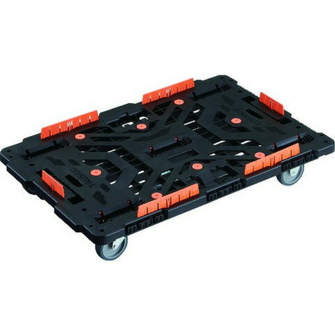 TRUSCO トラスコ 連結式樹脂製平台車 ビートル 900X600 自在3輪 柵付 BT900KJ3E100(代引不可)【送料無料】